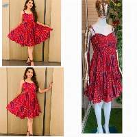 Hot Selling Print Pleated Short One Piece