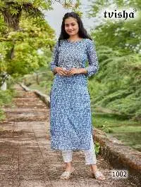 Long Straight Side Cut Kurti