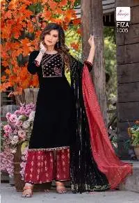 Embroidered Straight Kurtis