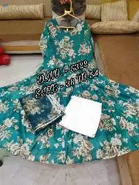 Beautiful Heavy Chanderi Fabric Long Kurti