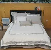 Pima Cotton Embroidery Sheet Set (9 pieces)