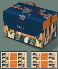 Box Gift/Snack Packaging --portable-double Layer