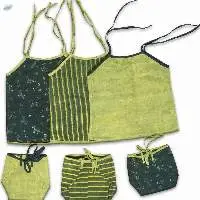 Kids Ethical Classic Green Jhabla Set Of 3