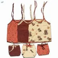 Kids Ethical Classic Maroon Jhabla Set Of 3