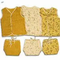 Kids Ethical Classic Yellow Jhabla Set Of 3