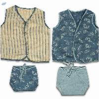 Kids Ethical Yaron Blue Jhabla Set Of 2