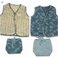 Kids Ethical Yaron Blue Jhabla Set Of 2