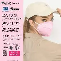VALVE+ PURISM FFP2 NR - 6 PLY Pink Pretty