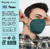 Valve+ Purism FFP2 NR - 6 PLY Dark Green