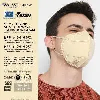 Valve+ Purism FFP2 NR - 6 Ply Cream Pastel