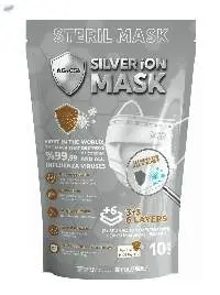 Ffp2,n95, 4 Ply Silverionmask