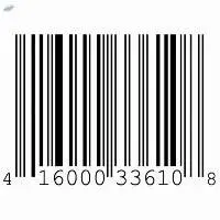 White Barcode Label