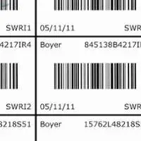 Waterproof Printed Barcode Label