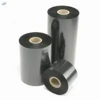 Black Resin Barcode Ribbon Roll