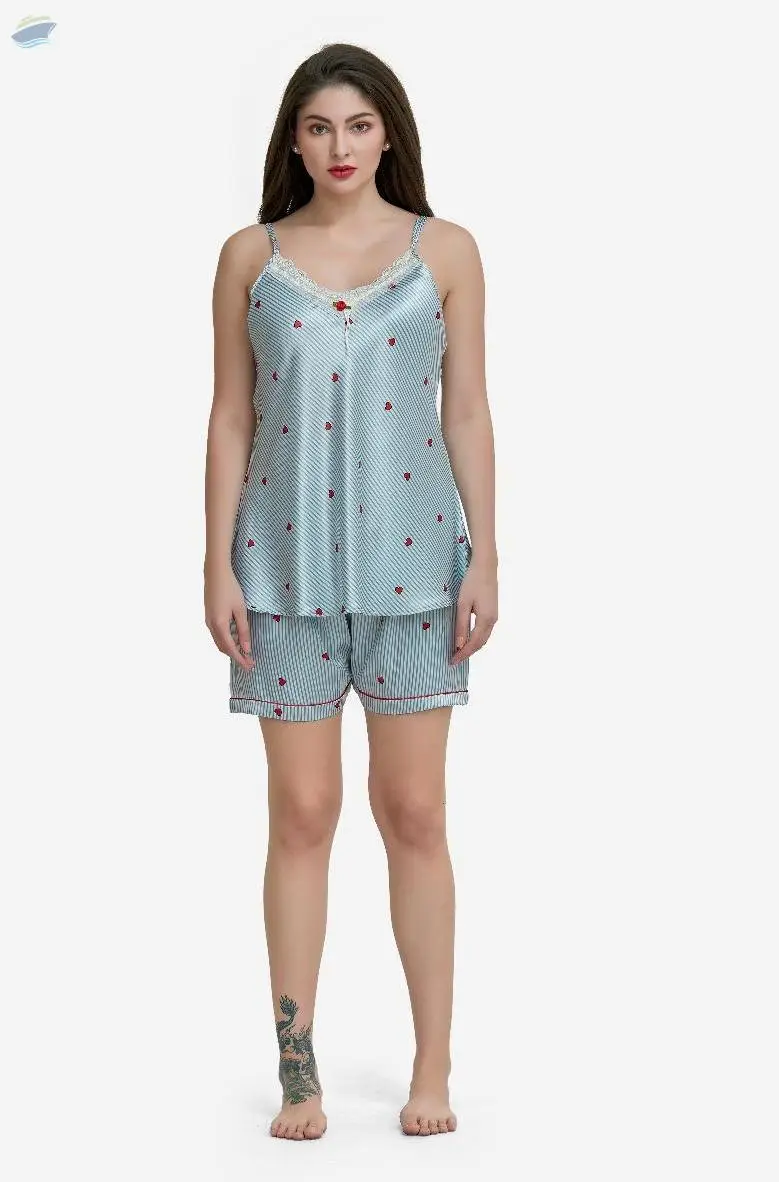 Women's Cami And Shorts Sleepwear Set