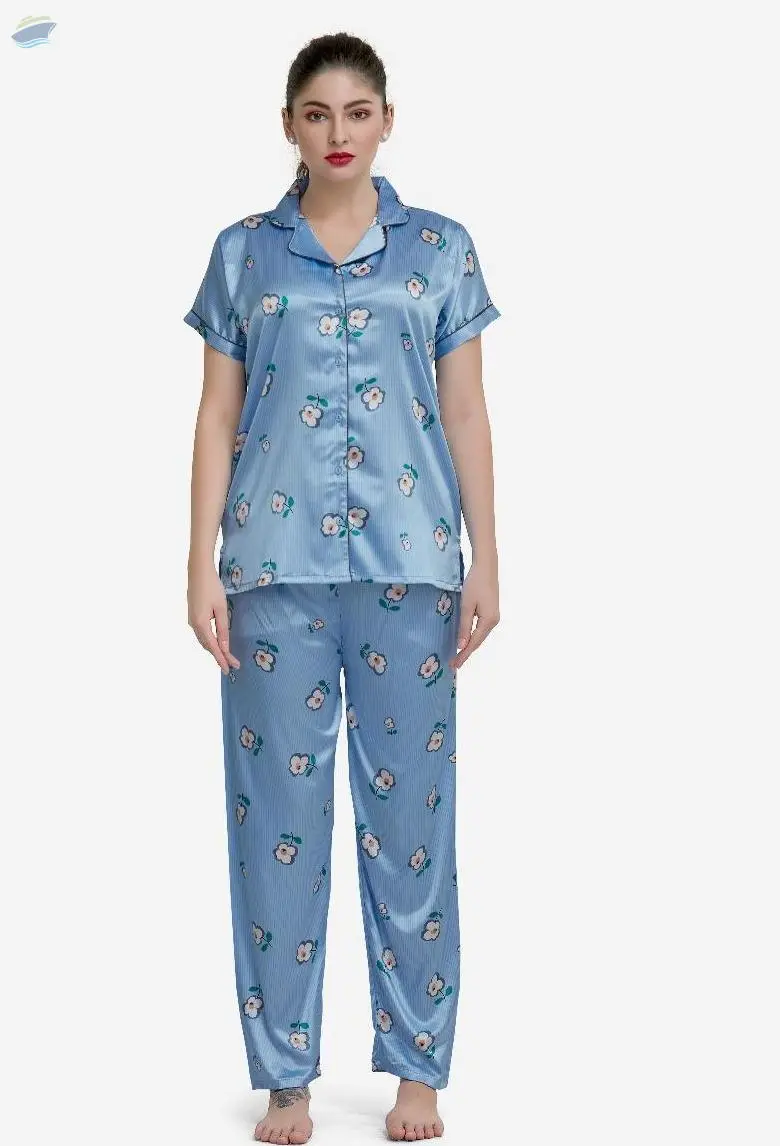 Women's Shirt And Pajama Sleepwear Set
