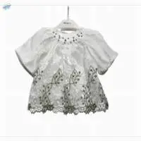 Girl Dress With Brode 6-24m