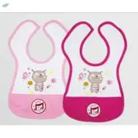 Baby Bibs With Print- 6-24m