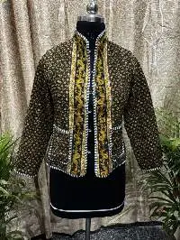 Kantha Jacket Short