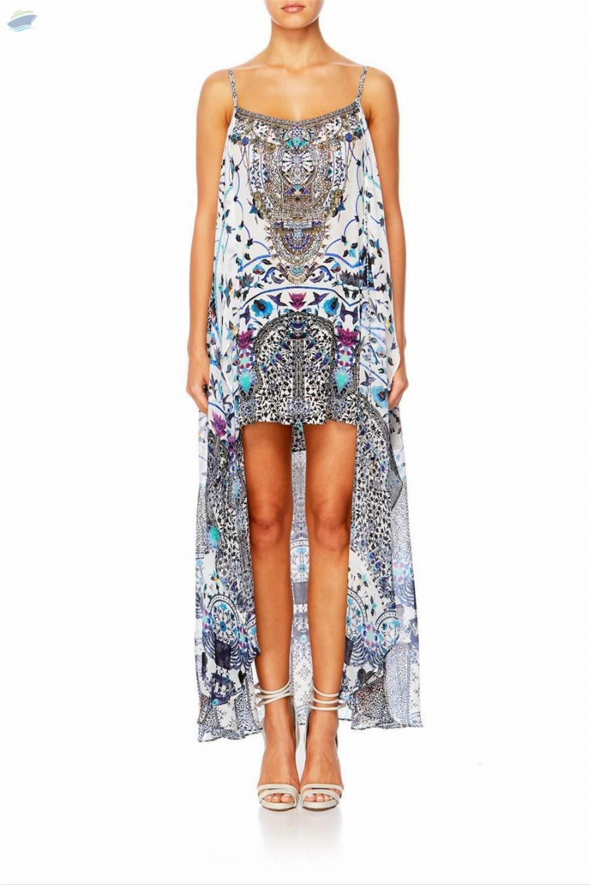 Mini Dress W Long Overlay by Aditya 