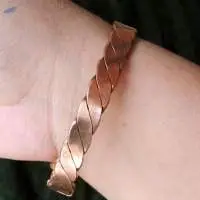 Horse Embossed 6 Magnets Copper Bracelet