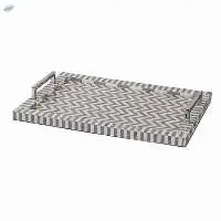 Bone Inlay Rectangular Serving Tray by Onavia