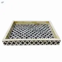 Bone Inlay Zig-Zag Striped Pattern