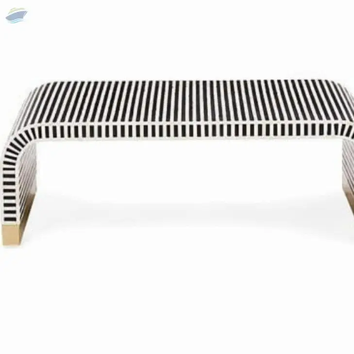 Top Quality Striped Bone Inlay Console Table