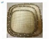 Round Flat Winnowing Bamboo Basket