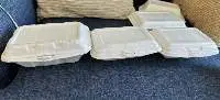 White Foam Lunch Box