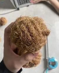 Coir ball dog toy