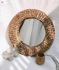 Rattan Mirror