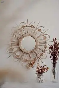 Rattan Mirror