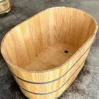 Wooden Barrel Bathtub