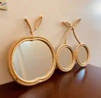 Natural Rattan Mirror