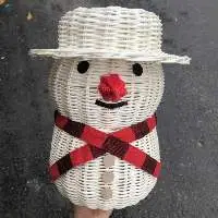 Rattan Snowman