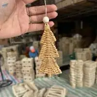 Rattan Hanging Christmas Decor