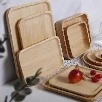 Rattan Tray Serving Hand