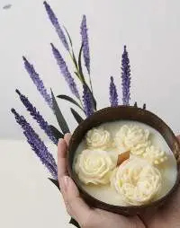 Coconut Shell Candles From Viet Nam