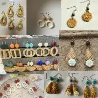 Rattan Earrings