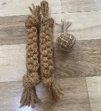 New Coir Rope Chew + Ball Chew