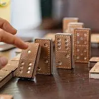 Wood Domino Game