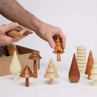 Wood Christmas Pine Tree
