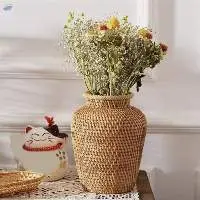 Rattan Flower Vase