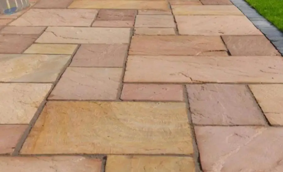 Modak Sandstone Mix Patio (18.90m 60 Slabs)