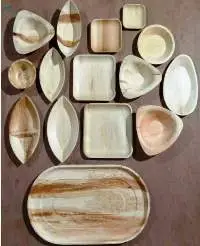 Areca Palm Leaf Plates, Bowl & Cutlery