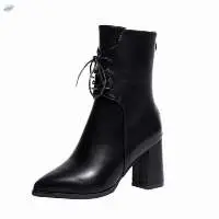 Womens Leather Ankle Boots