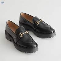 Women High Heal  Leather Loafer Shoe