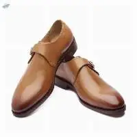Mens Leather Monk Strap Shoe