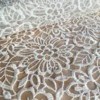 Embroidered Paece Silk Organza (GOTS)